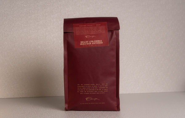 Onyx Coffee Decaf Colombia Inza San Antonio – 5lbs (Whole Bean)