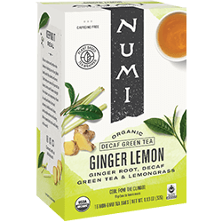 Numi Lemon Ginger DECAF Tea Bags – 16ct