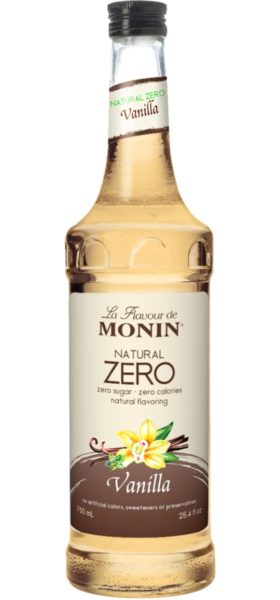 Monin Natural Zero Calorie Vanilla Syrup